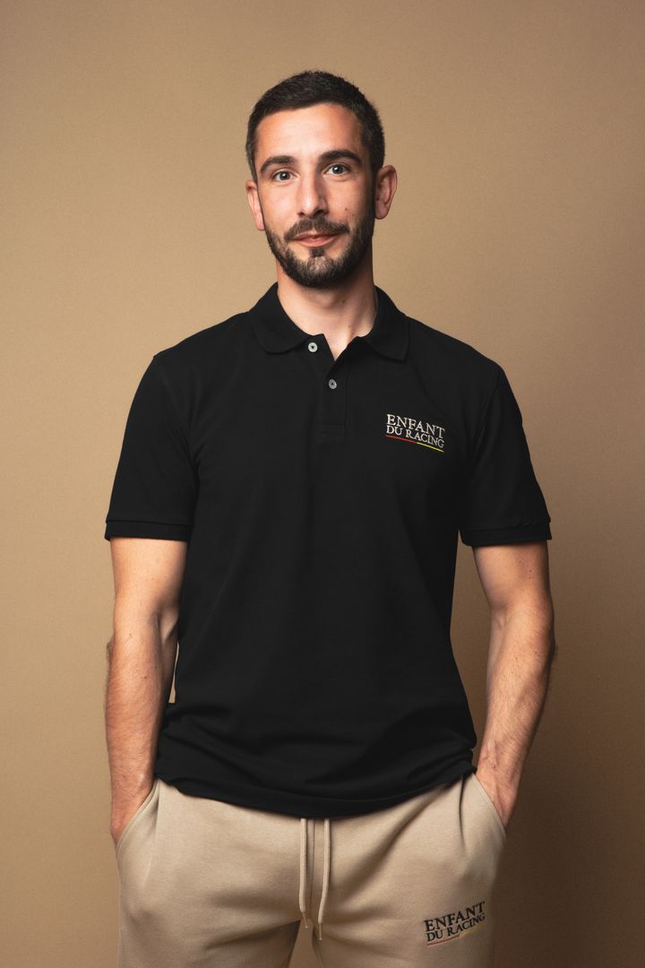 Polo Enfant du Racing HERITAGE Noir