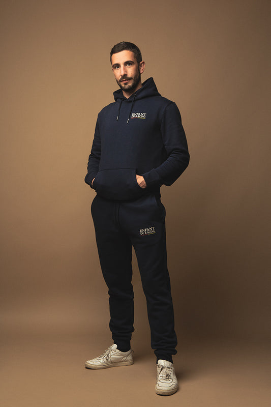 Sweat à capuche Enfant du Racing HERITAGE Bleu marine