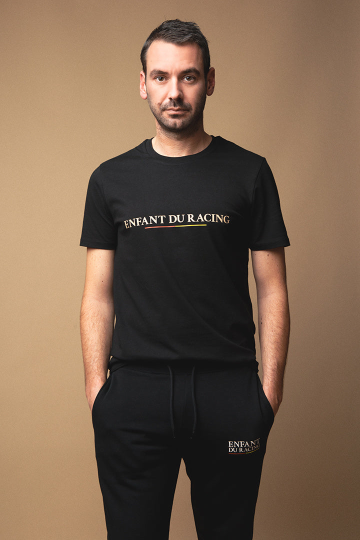 Tee-shirt Enfant du Racing SIGNATURE Noir